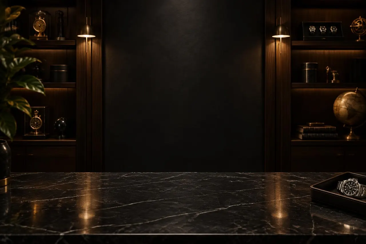 A refined watch collector's study